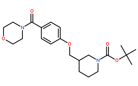 tert-butyl 3-[[4-(morpholine-4-carbonyl)phenoxy]methyl]piperidine-1-carboxylate