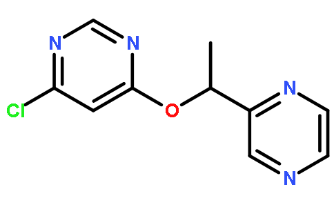 4-chloro-6-(1-pyrazin-2-ylethoxy)pyrimidine