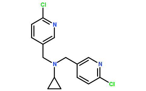 N,N-bis[(6-chloropyridin-3-yl)methyl]cyclopropanamine