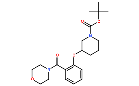 tert-butyl 3-[2-(morpholine-4-carbonyl)phenoxy]piperidine-1-carboxylate
