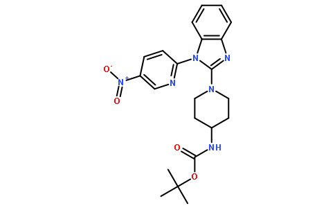2-Methyl-2-propanyl {1-[1-(5-nitro-2-pyridinyl)-1H-benzimidazol-2 -yl]-4-piperidinyl}carbamate