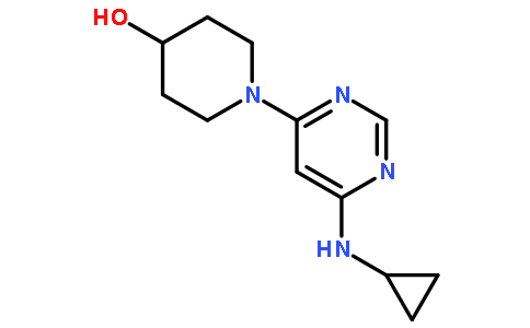 1-[6-(环丙基氨基)-4-嘧啶基]-4-哌啶醇