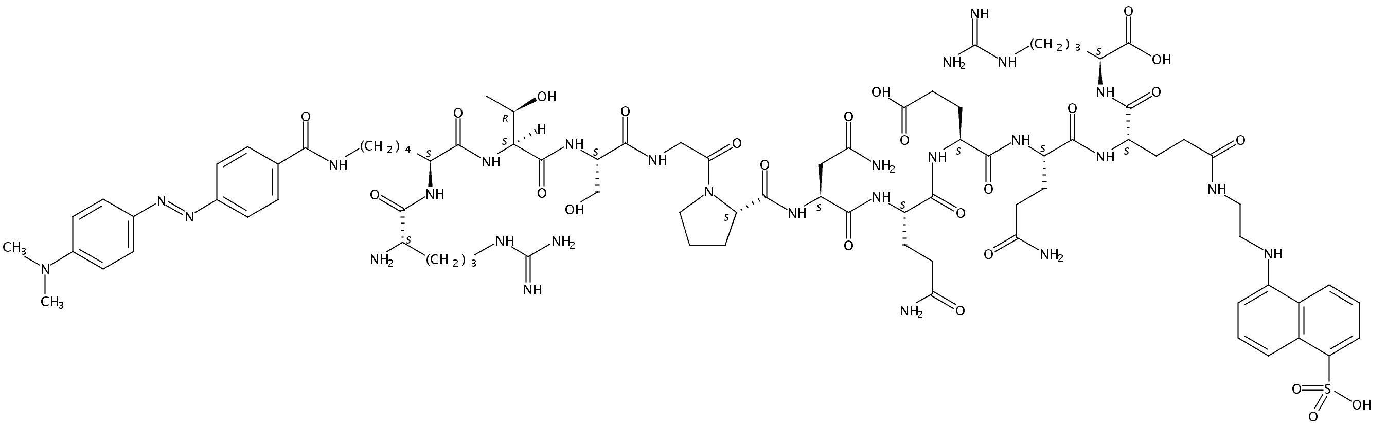 H-ARG-LYS(DABCYL)-THR-SER-GLY-PRO-ASN-GLN-GLU-GLN-GLU(EDANS)-ARG-OH