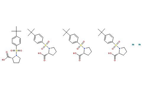 四[1-[(4-叔丁基苯基)磺酰基]-(2R)-吡咯烷羧酸]二铑(II)