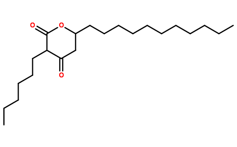 2H-吡喃-2,4(3H)-二酮,  3-己基二氢-6-十一烷基-