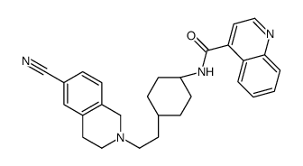 N-((1r,4r)-4-(2-(6-氰基-3,4-二氢异喹啉-2(1h)-基)乙基)环己基)喹啉-4-羧酰胺