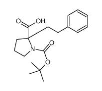 (2R)-1-[(2-methylpropan-2-yl)oxycarbonyl]-2-(2-phenylethyl)pyrrolidine-2-carboxylic acid