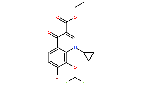 7-溴-1-环丙基-8-二氟甲氧基-1,4-二氢-4-氧代喹啉-3-羧酸乙酯