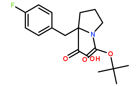 N-Boc-(R)-1-(4-氟苄基)-DL-脯氨酸