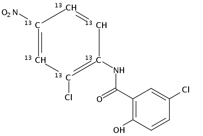 氯硝柳胺-13C6