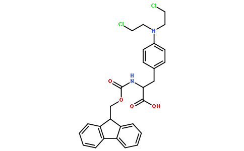 (2S)-3-[4-[bis(2-chloroethyl)amino]phenyl]-2-(9H-fluoren-9-ylmeth oxycarbonylamino)propanoic acid