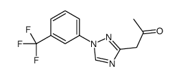 1-[1-[3-(trifluoromethyl)phenyl]-1,2,4-triazol-3-yl]propan-2-one