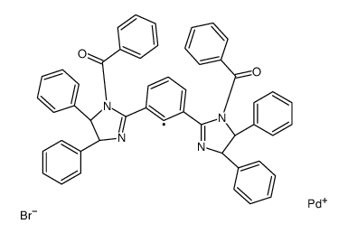 溴化[[1,3-双[(4S,5S)-1-苯甲酰-4，5-二苯基-2-咪唑啉-2-基]苯]钯(II)