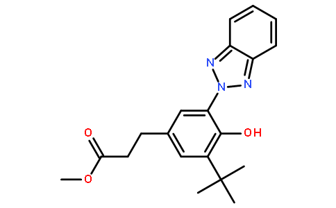 双{3-[3-(2H-苯并三唑-2-基)-4-羟基-5-叔丁基苯基]-丙酸}-聚乙二醇300酯