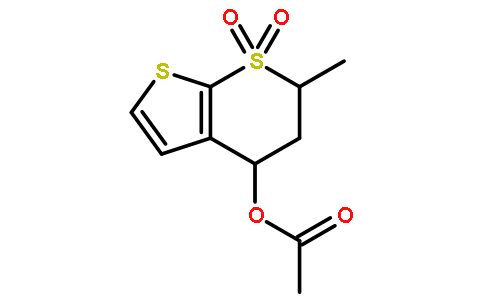 (4R,6S)-6-甲基-7,7-二氧化物-5,6-二氢-4H-噻吩并[2,3-b]硫代吡喃-4-基乙酸酯