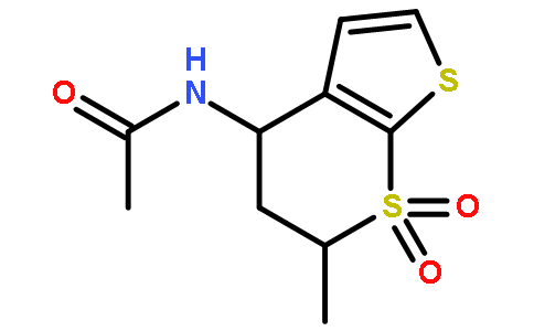 N-((4R,6S)-6-甲基-7,7-二氧化物-5,6-二氢-4H-噻吩并[2,3-b]硫代吡喃-4-基)乙酰胺