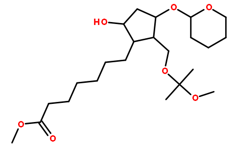 [1R-(1a,2b,3a,5a)]-5-羟基-2-[(1-甲氧基-1-甲基乙氧基)甲基]-3-[(四氢-2H-吡喃基)氧基]环戊烷庚酸甲酯