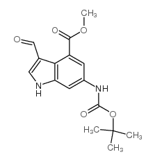 6-n-boc-氨基-3-甲酰基-1H-吲哚-4-羧酸甲酯