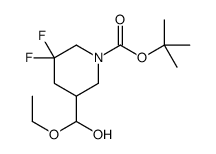 2-Methyl-2-propanyl 5-[ethoxy(hydroxy)methyl]-3,3-difluoro-1-pipe ridinecarboxylate