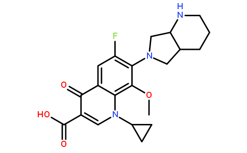 1-环丙基-7-(2,8-二氮杂双环[4.3.0]壬烷-8-基)-6-氟-8-甲氧基-4-氧代喹啉-3-甲酸