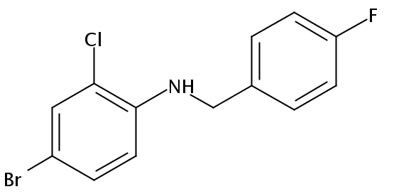 Benzenemethanamine, N-(4-bromo-2-chlorophenyl)-4-fluoro-