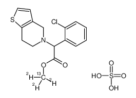 sulfuric acid,trideuteriomethyl 2-(2-chlorophenyl)-2-(6,7-dihydro-4H-thieno[3,2-c]pyridin-5-yl)acetate