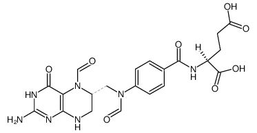 (6RS)-5,10-diformyl-5,6,7,8-tetrahydrofolic acid