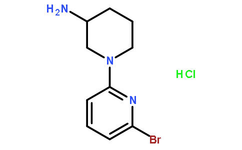 1-(6-溴-2-吡啶基)-3-哌啶胺盐酸盐