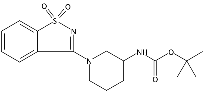 tert-Butyl (1-(1,1-dioxidobenzo[d]isothiazol-3-yl)piperidin-3-yl)carbamate