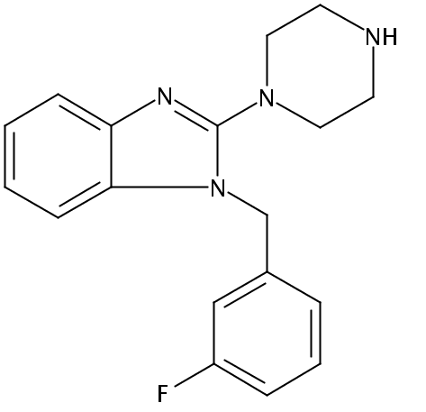 1-(3-Fluorobenzyl)-2-(piperazin-1-yl)-1H-benzo[d]imidazole