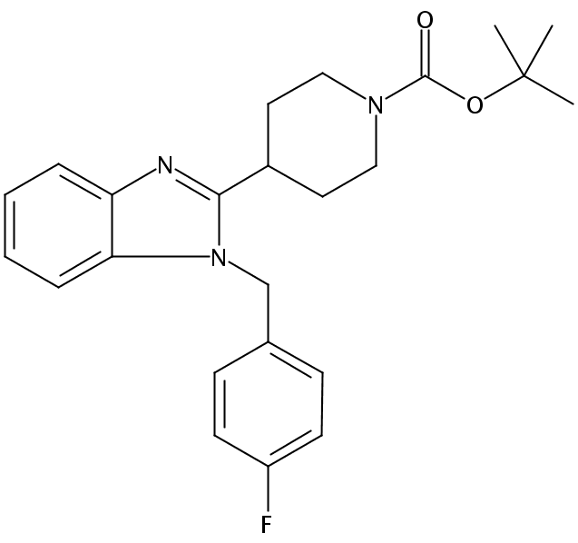tert-Butyl 4-(1-(4-fluorobenzyl)-1H-benzo[d]imidazol-2-yl)piperidine-1-carboxylate