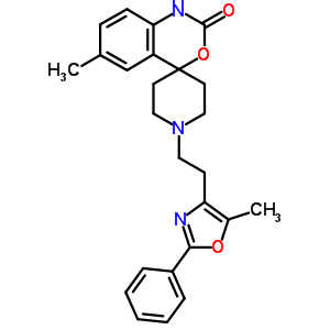 6-甲基-1,1'-[2-(5-甲基-2-苯基-4-恶唑基)乙基]-螺[4H-3-1,1-苯并恶嗪-4,4'-哌啶]-2(1H)-酮