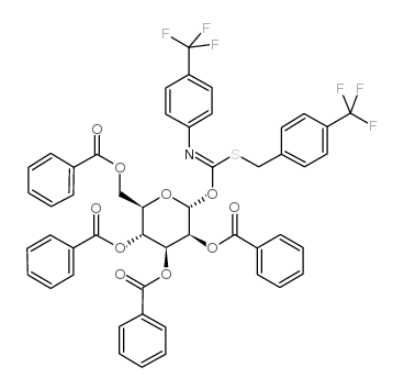 2,3,4,6-四-O-苯甲酰-Alpha-D-吡喃葡萄糖基-对三氟甲基苄硫代-N-(对三氟甲基苯基)甲酰亚胺盐