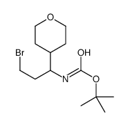 tert-butyl N-[3-bromo-1-(oxan-4-yl)propyl]carbamate
