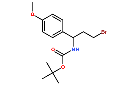 1-(Boc-氨基)-3-溴-1-(4-甲氧基苯基)丙烷