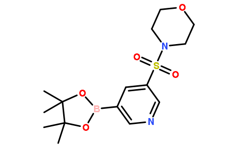 4-(5-(4,4,5,5-四甲基-1,3,2-二噁硼烷-2-基)吡啶-3-基磺酰基)吗啉