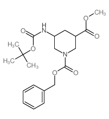 1-Benzyl 3-methyl 5-(tert-butoxycarbonylamino)-piperidine-1,3-dicarboxylate
