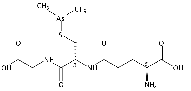 (2S)-2-amino-5-[[(2R)-1-(carboxymethylamino)-3-dimethylarsanylsulfanyl-1-oxopropan-2-yl]amino]-5-oxopentanoic acid