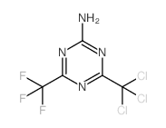 4-(Trichloromethyl)-6-(trifluoromethyl)-1,3,5-triazin-2-amine