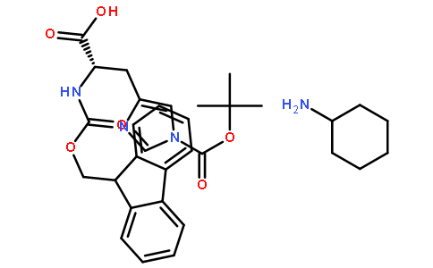 N-芴甲氧羰基-N'-叔丁氧羰基-L-组氨酸环己胺盐