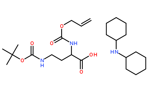 N-叔丁氧羰基-N’-烯丙氧基羰基-D-2,4-二氨基丁酸二环己胺盐