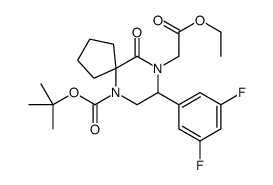 2-Methyl-2-propanyl 8-(3,5-difluorophenyl)-9-(2-ethoxy-2-oxoethyl )-10-oxo-6,9-diazaspiro[4.5]decane-6-carboxylate