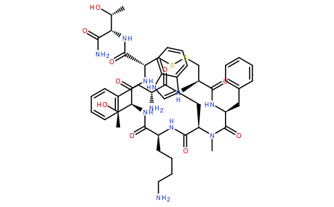 (D-PHE5,CYS6·11,N-ME-D-TRP8)-SOMATOSTATIN-14 (5-12) AMIDE