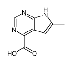 6-methyl-7H-pyrrolo[2,3-d]pyrimidine-4-carboxylic acid