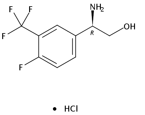 (R)-2-Amino-2-(4-fluoro-3-(trifluoromethyl)phenyl)ethanol hydrochloride