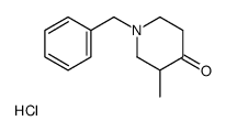 1-Benzyl-3-methyl-4-piperidinone hydrochloride (1:1)