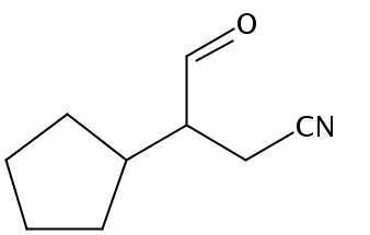 3-Cyclopentyl-4-oxobutanenitrile