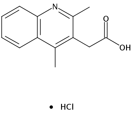 (2,4-二甲基喹啉-3-基)乙酸盐酸盐