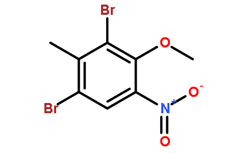 1,3-二溴-4-甲氧基-2-甲基-5-硝基苯