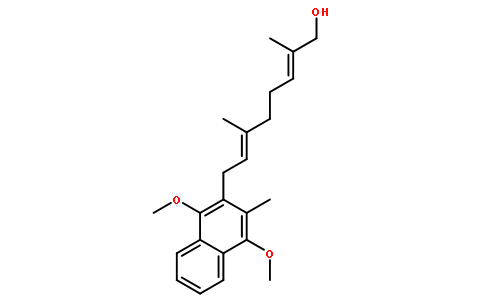 (2E,6E)-8-(1,4-二甲氧基-3-甲基萘-2-基)-2,6-二甲氧基八碳-2,6-二烯-1-醇